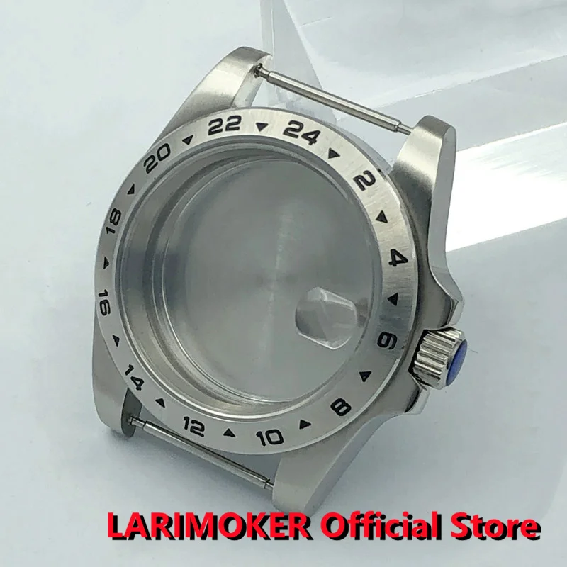 Pаспродажа Чехол для часов LARIMOKER 40 мм Solid Border Explorer 2 Look, сапфировое стекло подходит для NH35 ETA2824 2836 Miyota8205 8215 PT5000 DG2813 3804