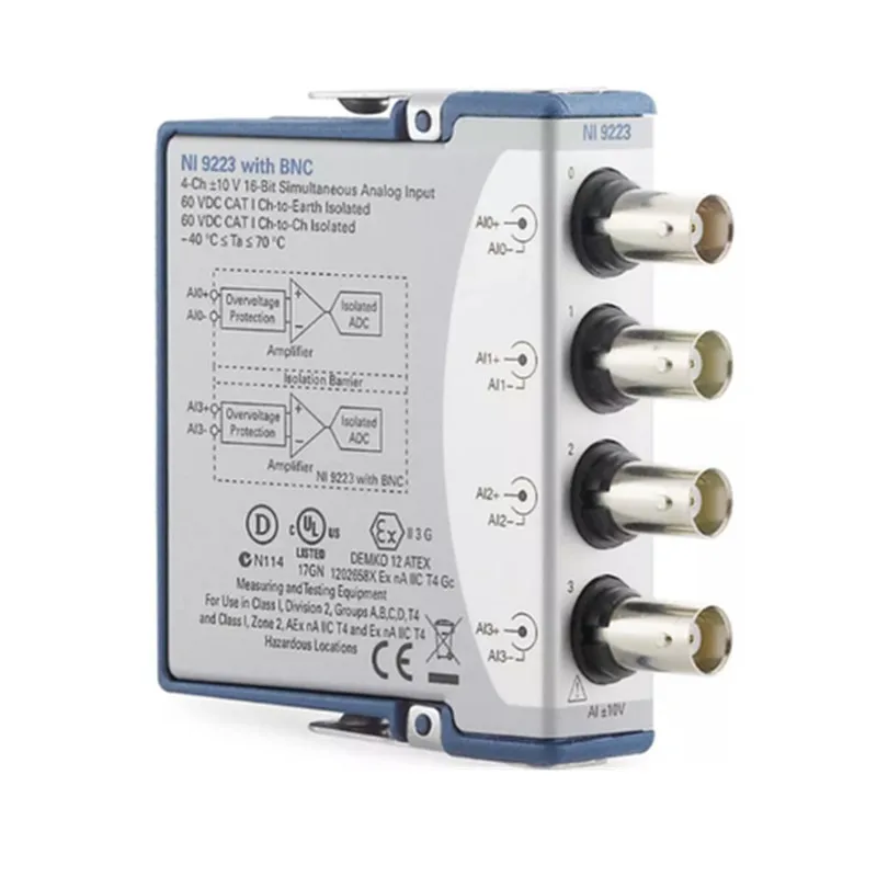 

В наличии NI-9223 синхронный 4-канальный модуль 783284-01 оригинальные контакты 781398-01BNC или Bolt