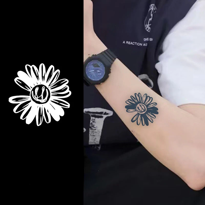 

Sunflower Herbal Juice Tattoo Sticker Art Sexy Waterproof Fake Tattoos for Women Tatto Tatoo Hotwife Cute Stickers Wholesale
