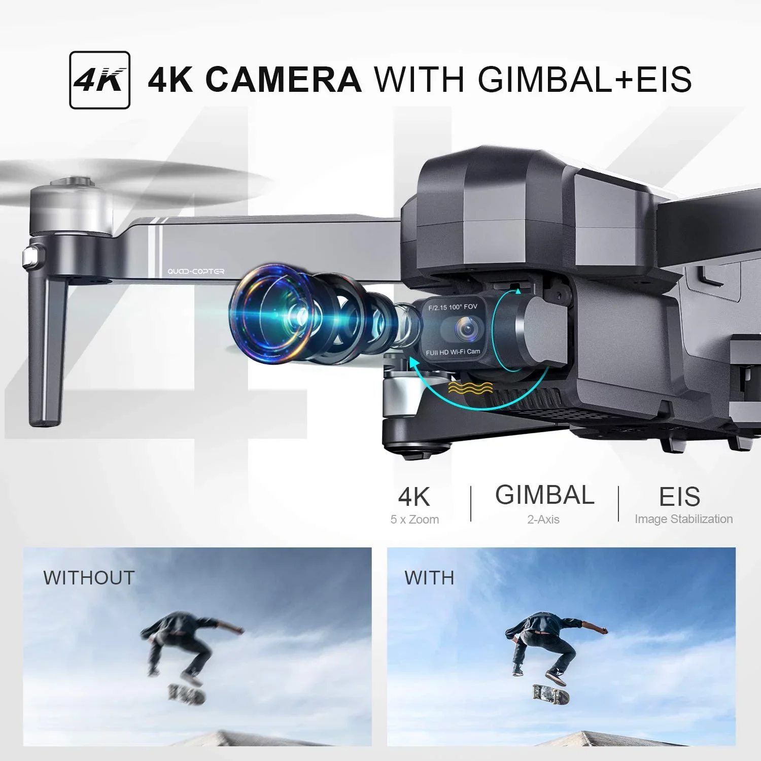 F11 / F11S 4K Pro GPS Drone 4K Profesional RC Quadcopter With Camera Foldable 2 Axis Stabilized Gimbal 5G WiFi FPV Drones images - 6