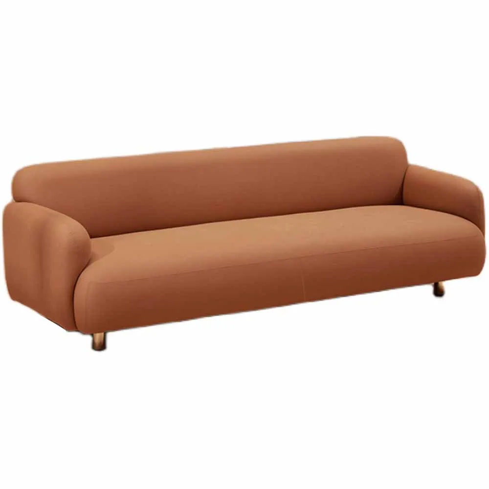 

Fabric Living Room Sofas Three People Couch High Rebound Sponge Filling Breathable Not Stuffy Antifouling Wear-Resistant