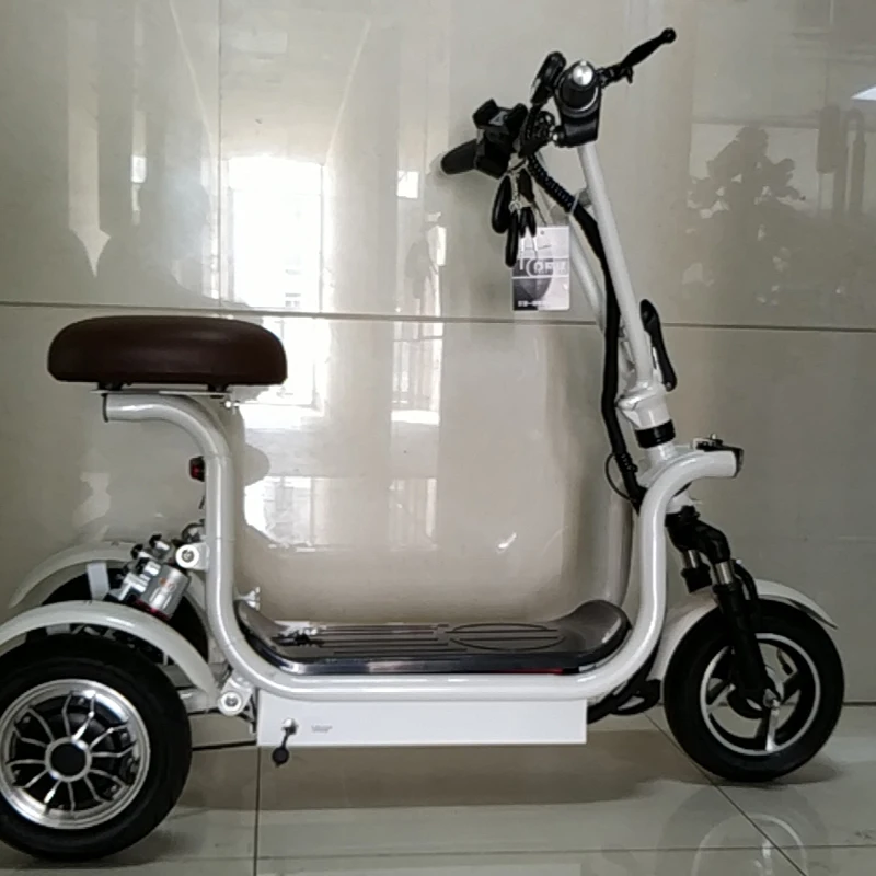 10-дюймовый 48 в 400 Вт 3-колесный Электрический велосипед для родителей детей