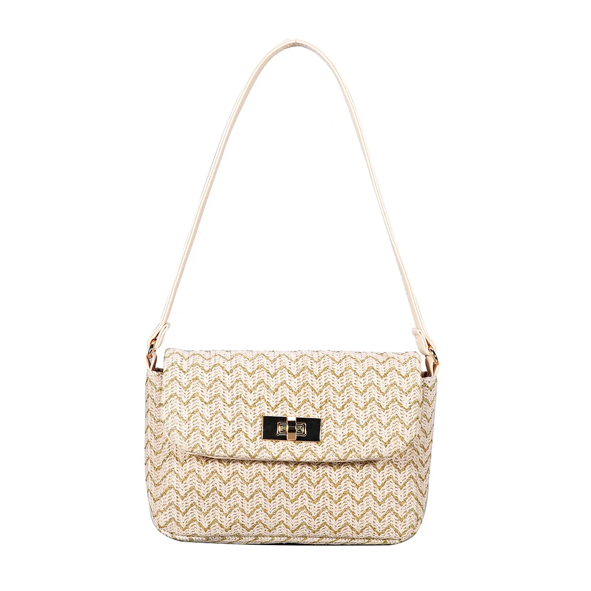 Women Designer Bag One Shoulder Crossbody Bags Fashion Straw Woven Summer Bohemia Beach Bag Small Mobile Phone Coin Purse