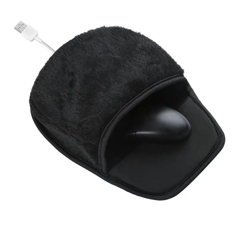 Мультяшный коврик для мыши с подогревом коврики USB зимний компьютера ноутбука