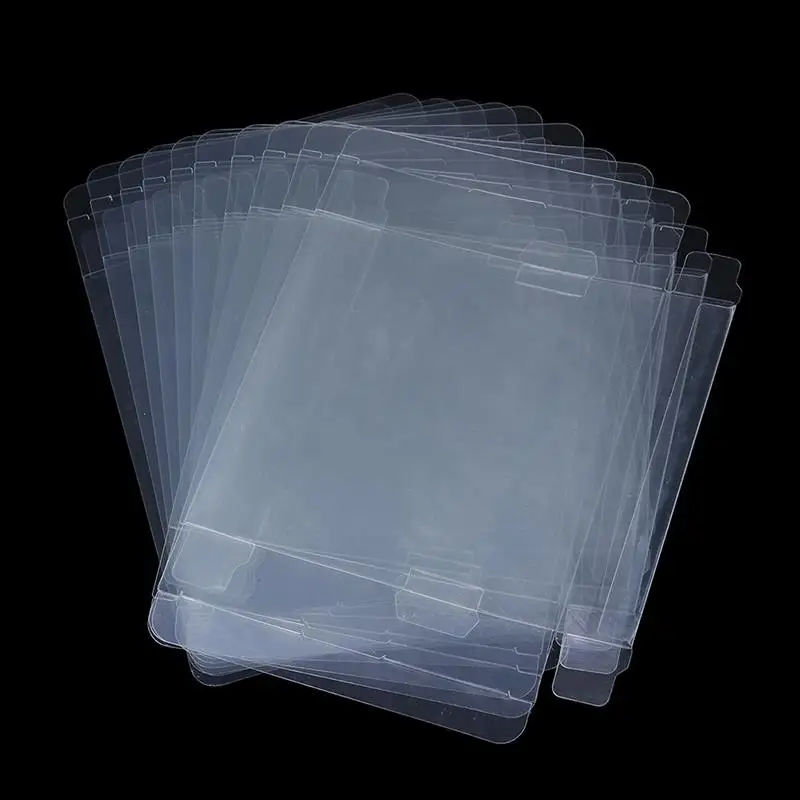 Caja de plástico transparente para Gameboy GB GBA GBC, protectores de caja, caja de videojuegos, 10 piezas