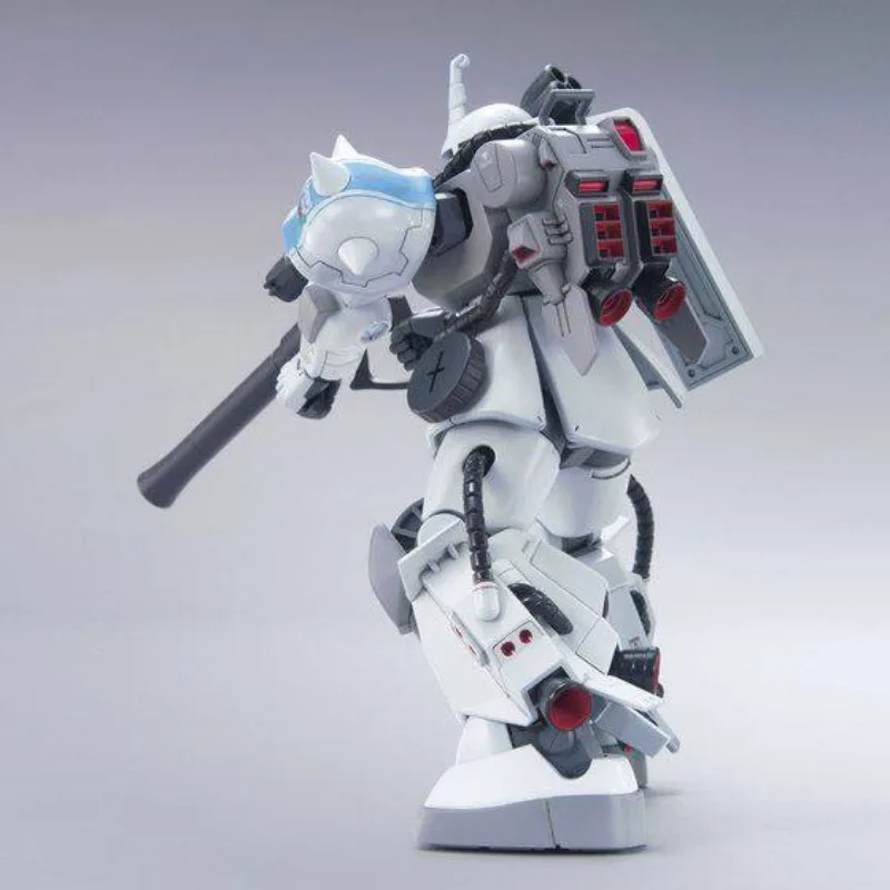 Фото Оригинальная модель Bandai HGUC 1/144 GUNDAM, аниме-фигурка MS-06R-1A ZAKUII, набор для сборки, подарок для мальчиков и девочек, коллекционная модель №4