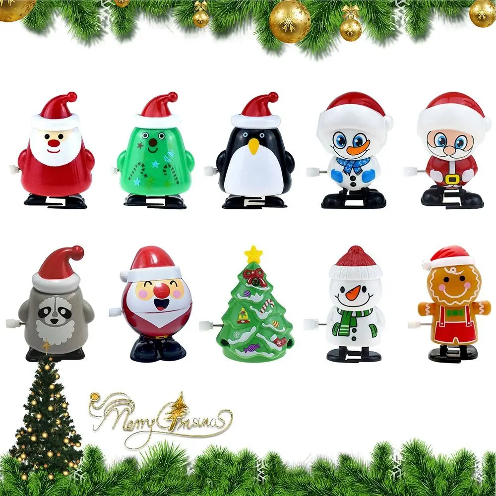 

Рождественские чулки, наполнители, снеговик, пингвин, в ассортименте для детей, мальчиков, девочек, Санта-Клаус, олень, рождественские заводные игрушки