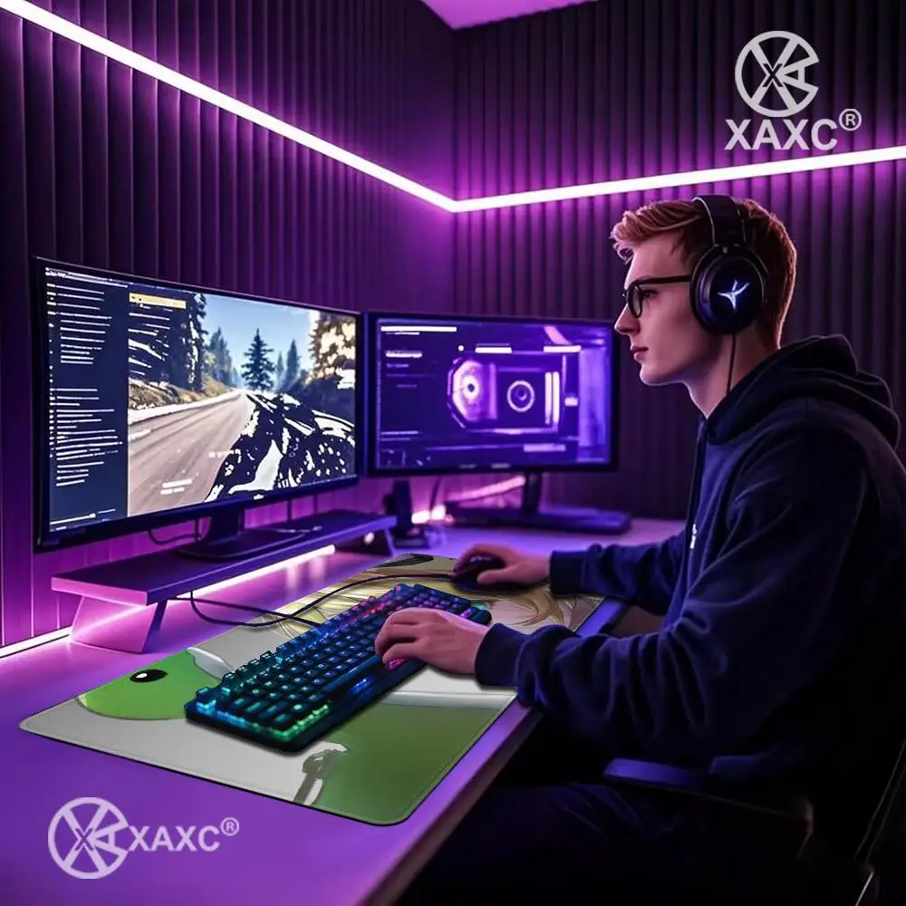 Фото Большой игровой коврик для мыши A-Apex L-Legends с фиксированными краями, нескользящий резиновый коврик для стола, игровой коврик для мыши, коврик для ноутбука HYBXXC №3