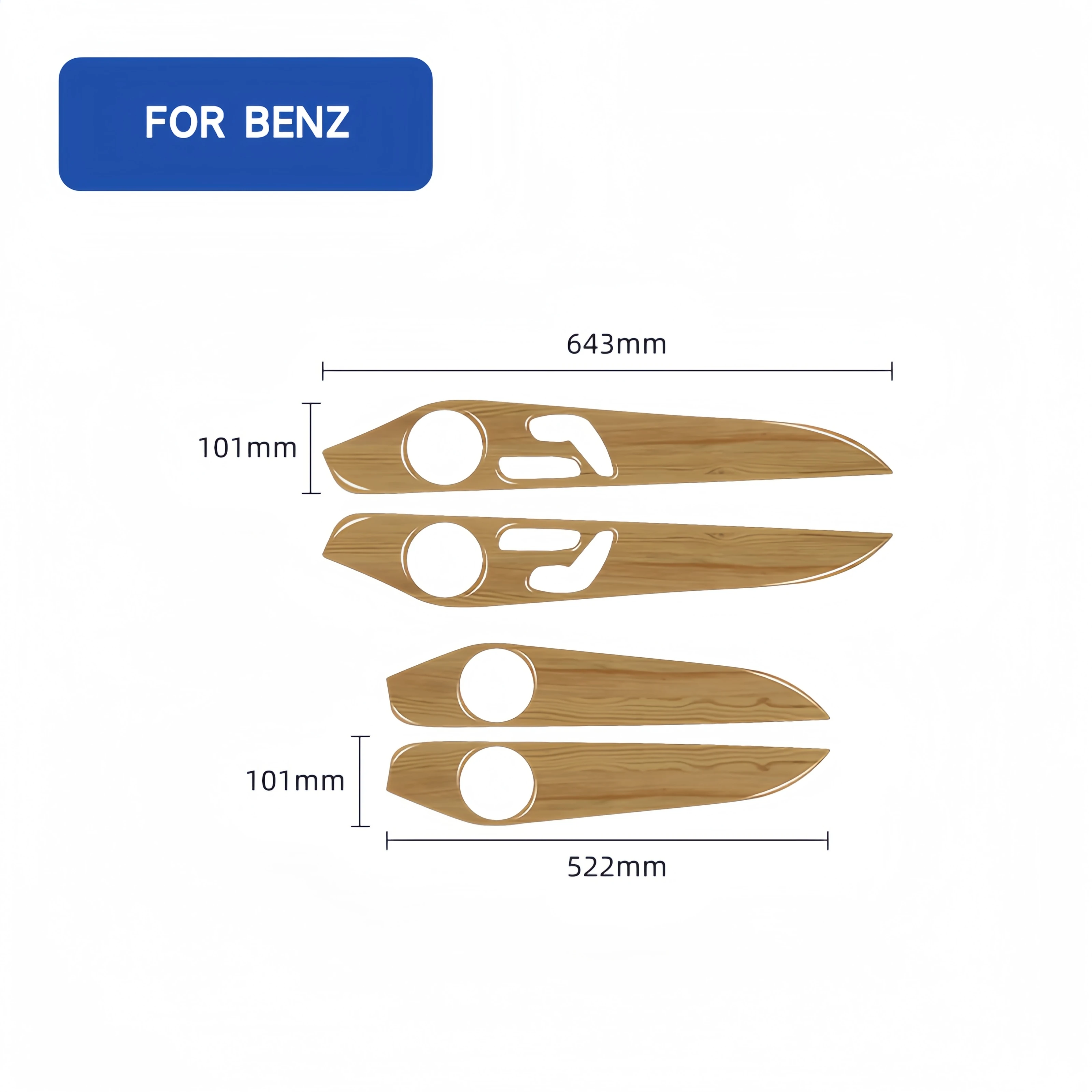 Черная полоса для отделки боковой двери Mercedes W205 Benz GLC Class 2014-2020 пианино наклейка на