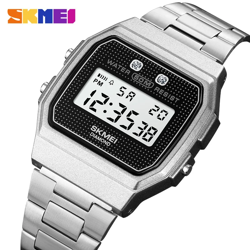 

SKMEI Fashion 5Bar Waterproof Digital Wristwatch military Chronograph Date Week Sport Watches For Men Alarm Clock reloj hombre