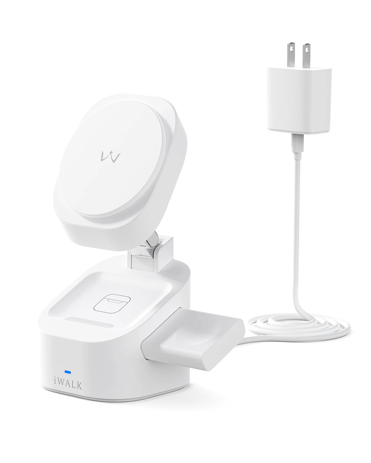 Складная Беспроводная зарядная станция iWALK 3 в 1 регулируемая Магнитная