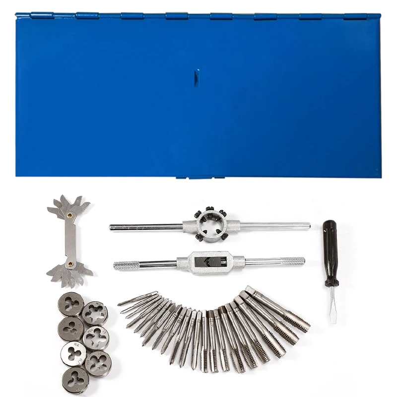 

threaded tap die set, manual tooth opener, screw opener, tapper, tap
