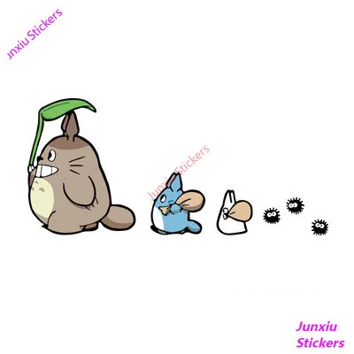 

Reflective Car Sticker Cartoon Totoro Oak Seeds Decals Cover Scratches Motorcycle Bumper Decoration Cat Accessories KK12*6cm