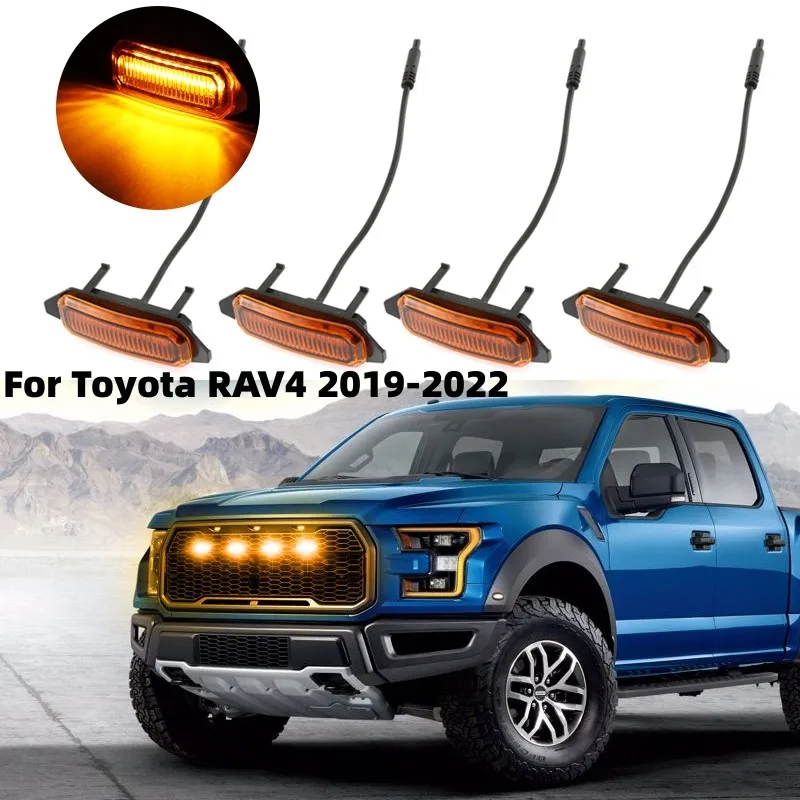 

4 шт./комплект, светодиодные передние фары для Toyota RAV4 2019-2022