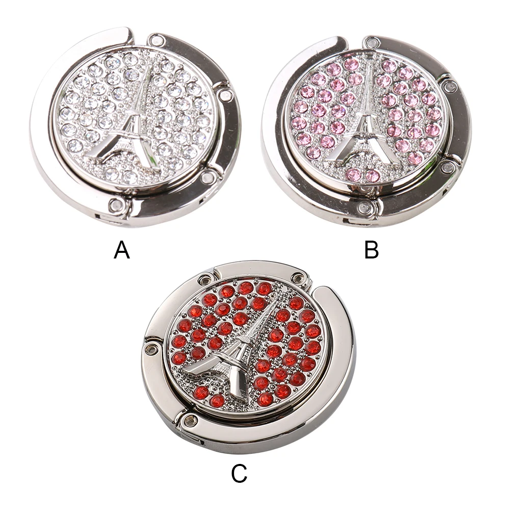 

Вешалка для сумок, Настольная Складная стразы, фотодержатель, карманный, для путешествий, для дома, офиса, модная сумка-тоут, крючок