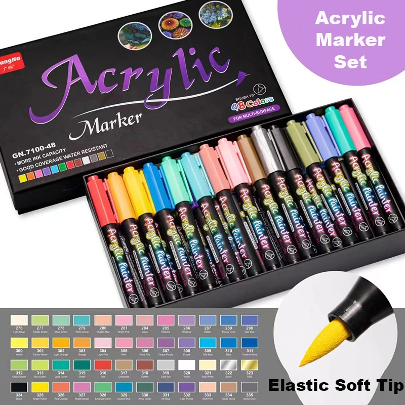 Школьные маркеры GuangNa для учеников многофункциональный набор ручек с мягким