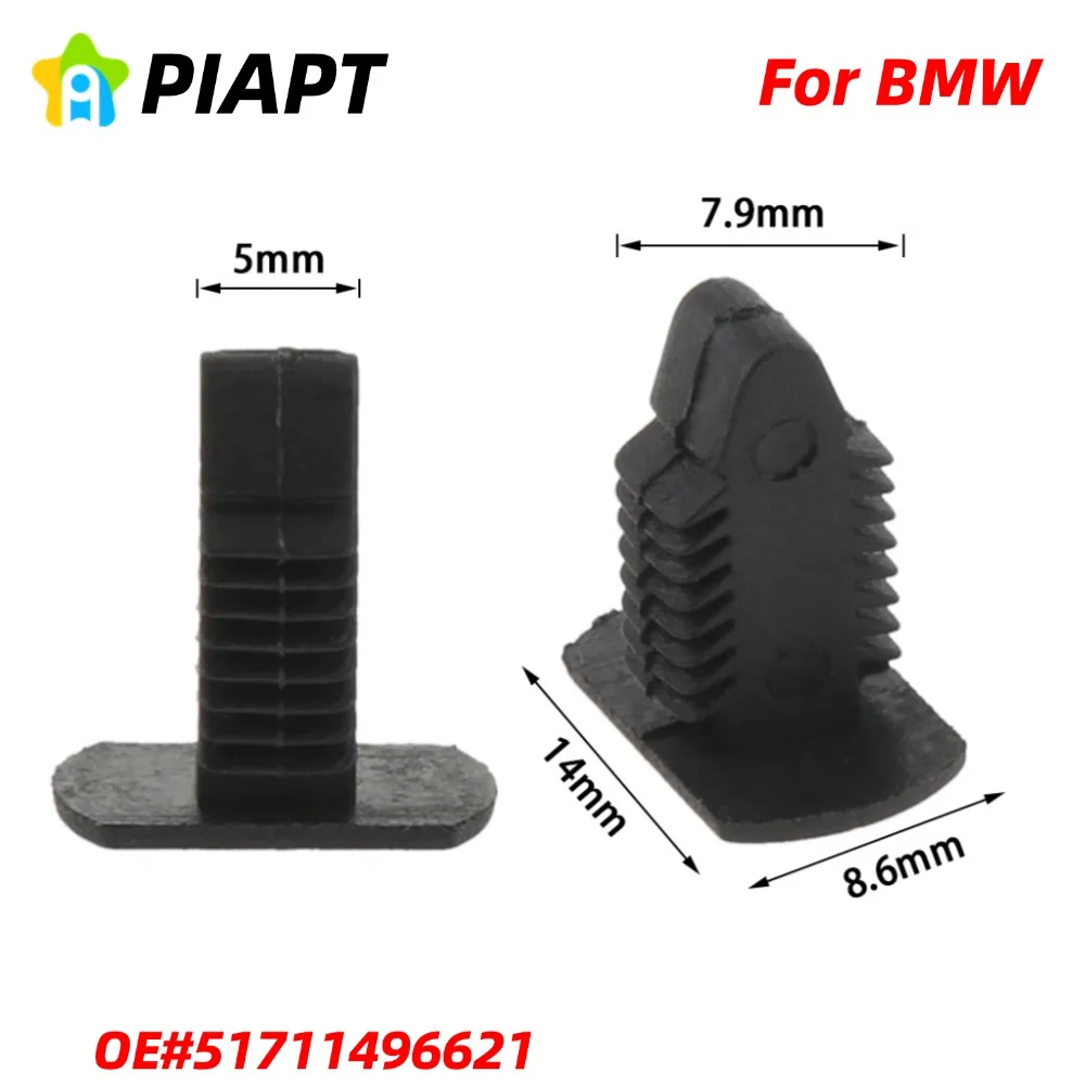 

50 шт. OE51711496621 зажимы для крепления порога колесной арки, фиксаторы, крепеж для BMW Mini Cooper R50 R52 R53 R55 R56 51711496621