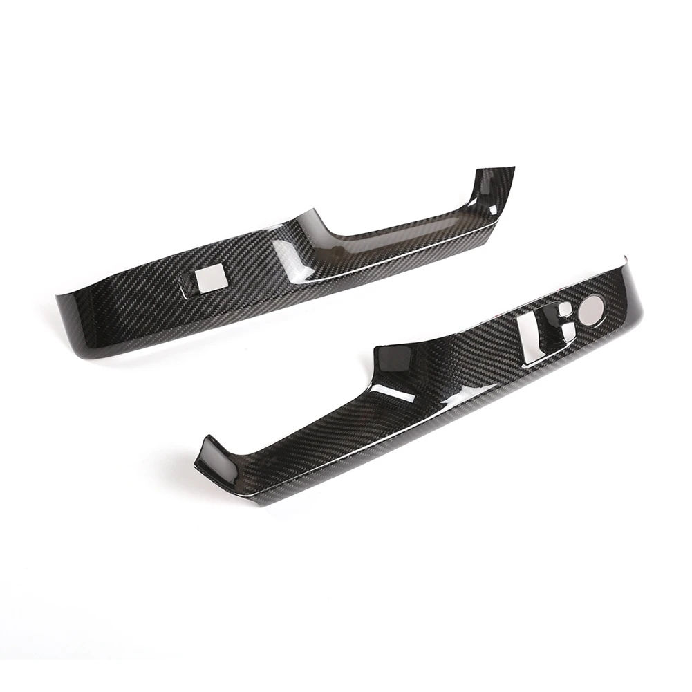 

Car Carbon Fiber Window Gl Lift Button Trim Switch Cover Door Armrest Panel Sticker for Toyota Supra 2019-2022 LHD