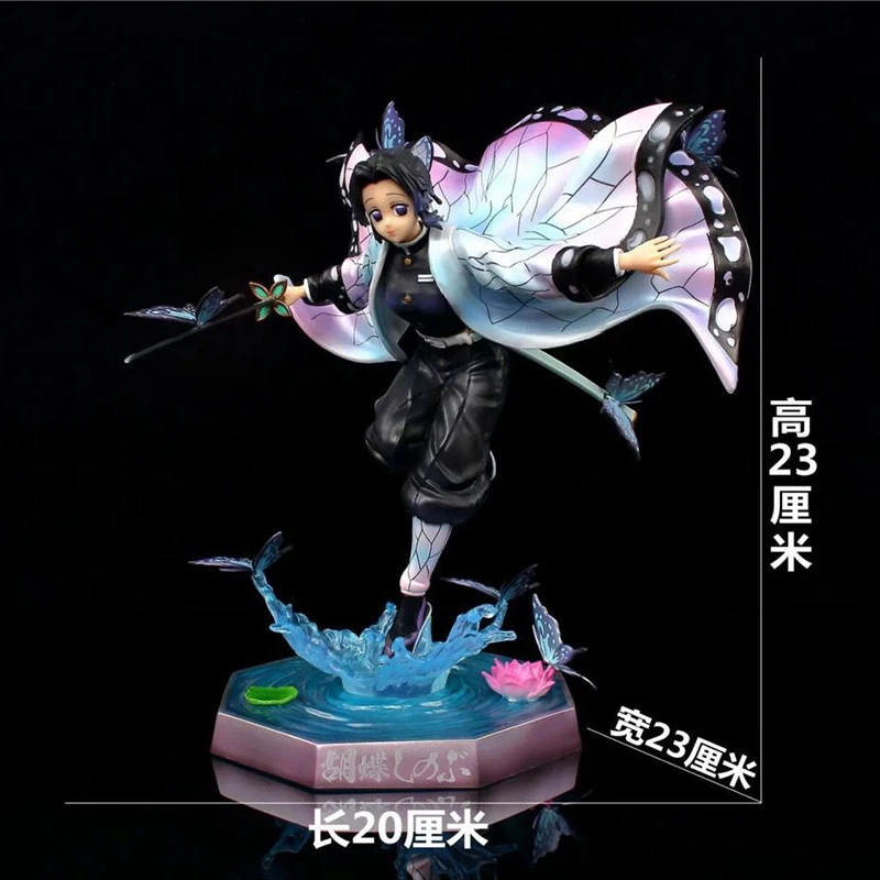 

Demon Slayer Anime Figurine Kochou Shinobu GK PVC Action Figure Butterfly Model Collectible Doll 23cm