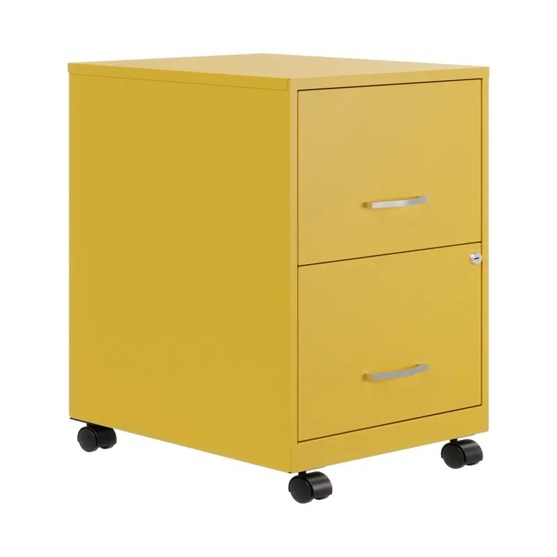 

Deep 2 Drawer Letter Width Vertical File Cabinet, Yellow