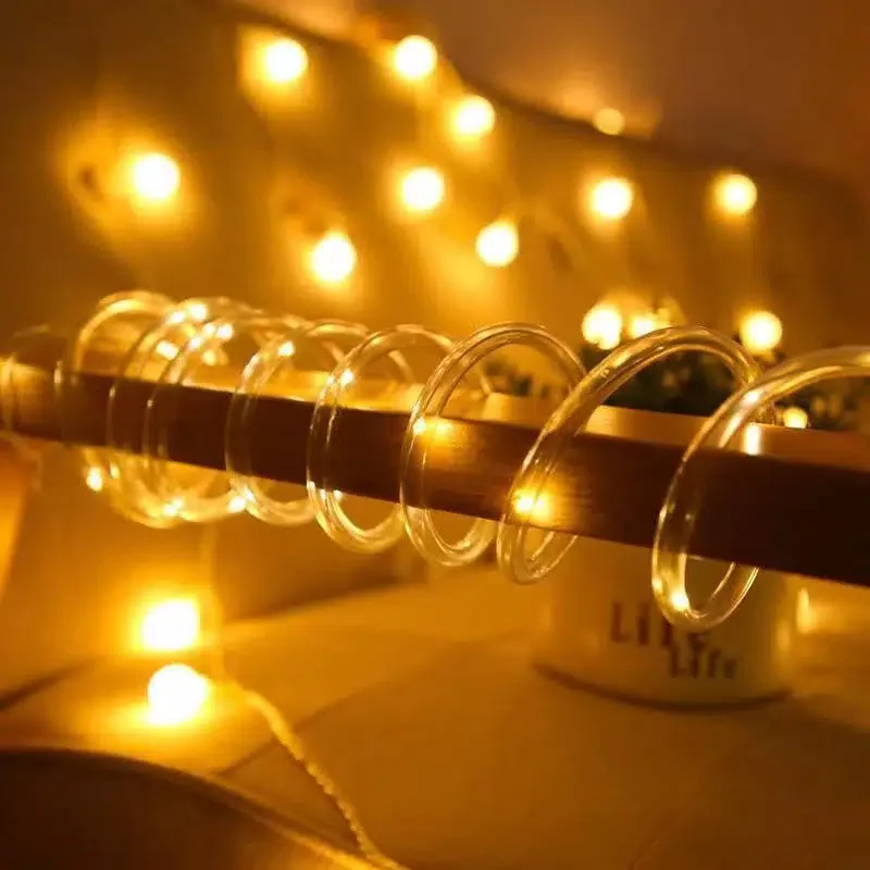 

HMTX 1pc 10m 100 LED Solar Lights Waterproof Hose