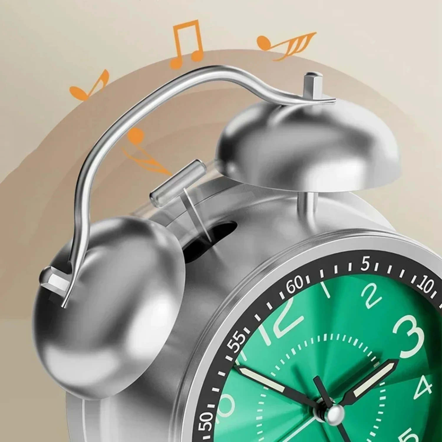 Металлический каркас с 3D циферблатом 4 5-дюймовый двойной колокольчик громкий