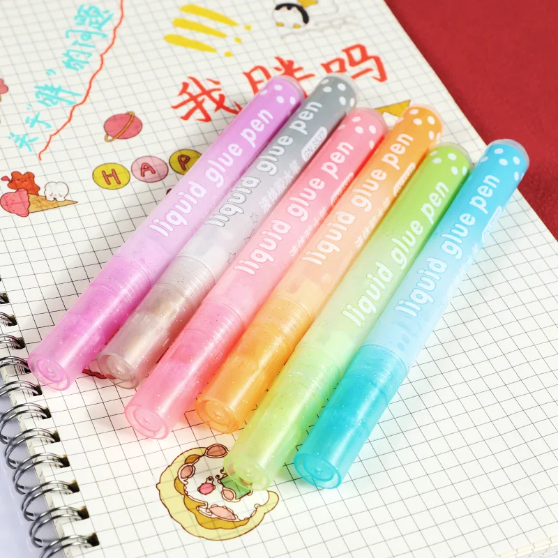 

Scrapbook Quick Dry Glue Pen Liquid Adhesive Glue Stick Quick Dry Dot Sticker Mechanical Adhesive Glue for School Office DIYHand