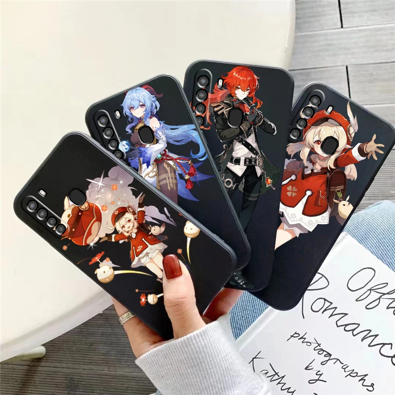 

Genshin Impact Project Game Phone Case For Samsung Galaxy A32 4G 5G A51 4G 5G A71 4G 5G A72 4G 5G Silicone Cover Soft Black
