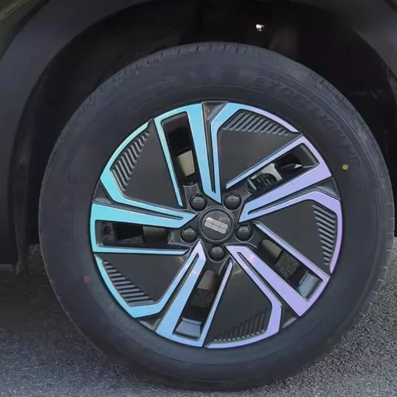 Фото Для GEELY GALAXY STARSHIP 7 EM-i наклейка на ступицу колеса декоративная наклейка с логотипом автомобиля чернение кузова этикетка передняя планка автомобильные аксессуары №3