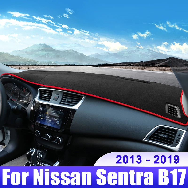 Для Nissan Sentra B17 Sylphy 2013 2014 2015 2016 2017 2018 2019 чехол для приборной панели автомобиля