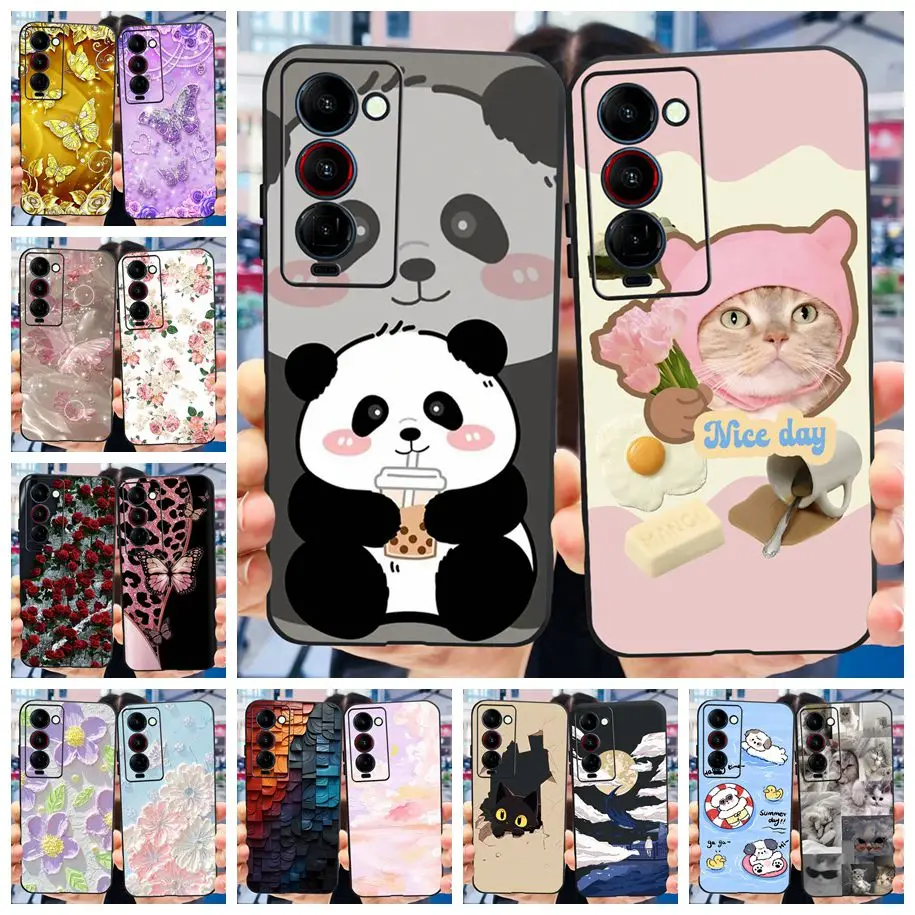 For Tecno Camon 18P Case CH7n CH7 Soft Silicone Cute Cartoon TPU Back Cover 18 P Camon18P Premier Phone Cases