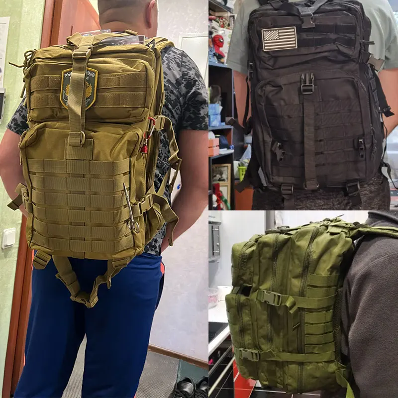 Военный тактический рюкзак большой вместимости 50 л Мужская Уличная сумка 3P