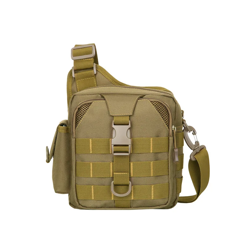 Outdoor Messenger Bag Large Capacity Waterproof Backpack Nylon Strength Shoulder Bag Multifunctional Camouflage Tactical Bag
