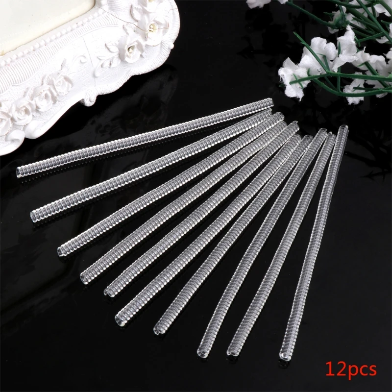 

12 Pcs Clear Plastic Ring Size Adjuster Invisible Reducer Guards for Any Rings