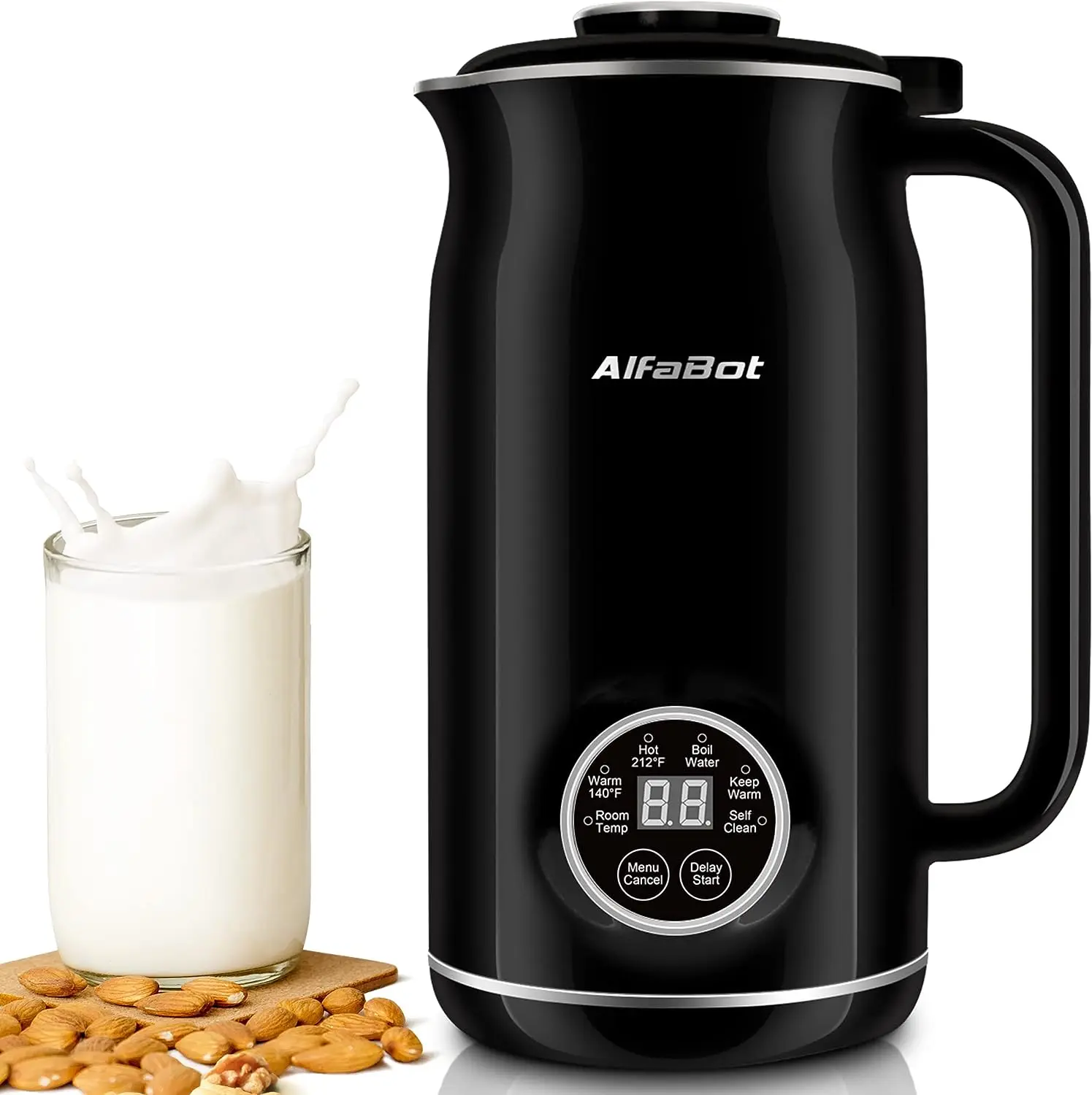 

Milk Maker, Automatic Almond Milk Machine for Homemade Plant-Based Milk, Oat, Soy, Almond Cow and Dairy Free Beverages, 20 oz So