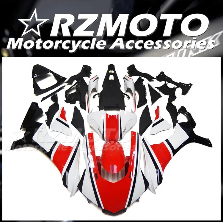 

Новый комплект обтекателей для мотоцикла ABS, подходит для YAMAHA YZF - R1 R1m 2015 2016 2017 2018 2019 15 16 17 18 19, кузов красного и белого цвета