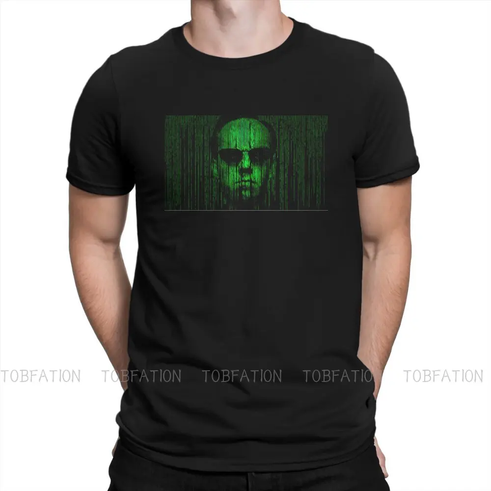 

Agent Smith The Matrix Neo Film Tshirt Casual Punk T shirt Streetwear Homme Pure Cotton Ofertas Tees Tops