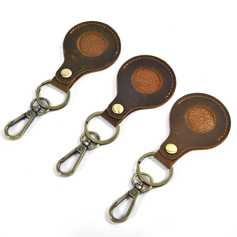 Брелок для ключей в ретро стиле из натуральной кожи мужчин и женщин