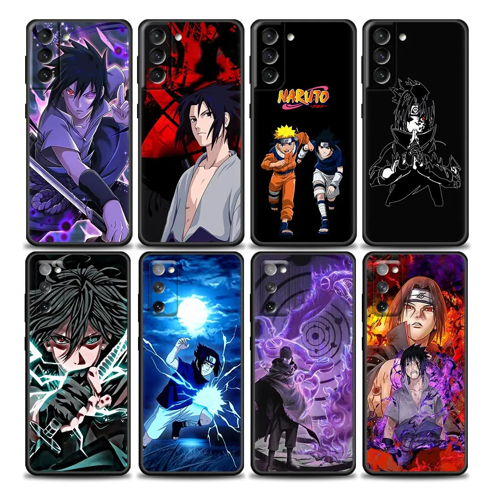 

Naruto Case For Samsung Galaxy S21 S20 FE S22 Ultra S10 S9 S8 Plus Lite 5G Phone Coque Soft TPU Cover Fundas Uchiha Sasuke Anime