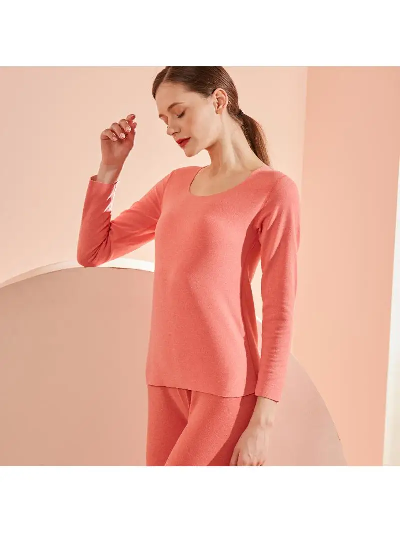 Термобелье золотого флиса для мужчин и женщин с двухслойным комплектом из