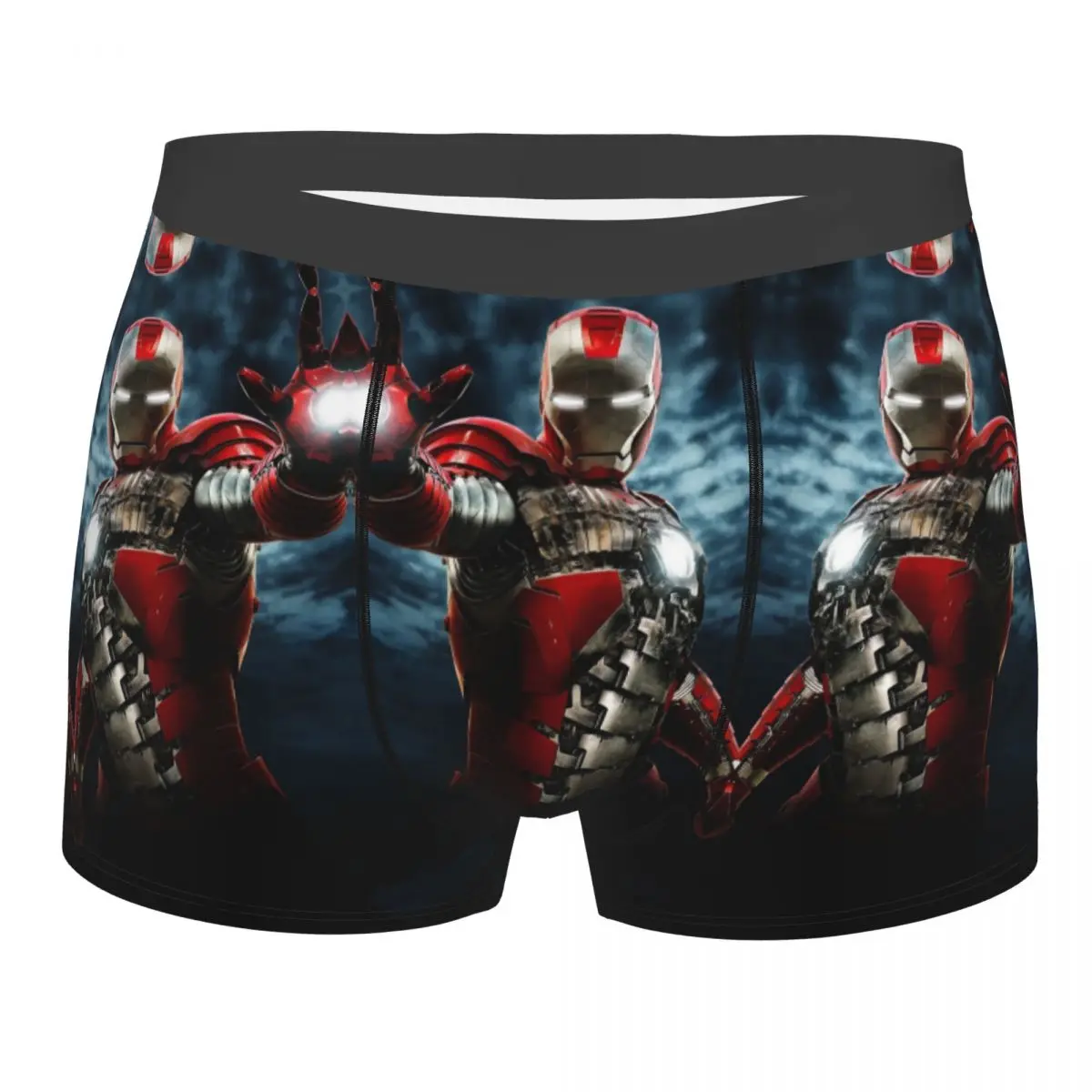 Трусы-боксеры Iron Man Мужские воздухопроницаемые дышащие шорты с анимацией Marvel