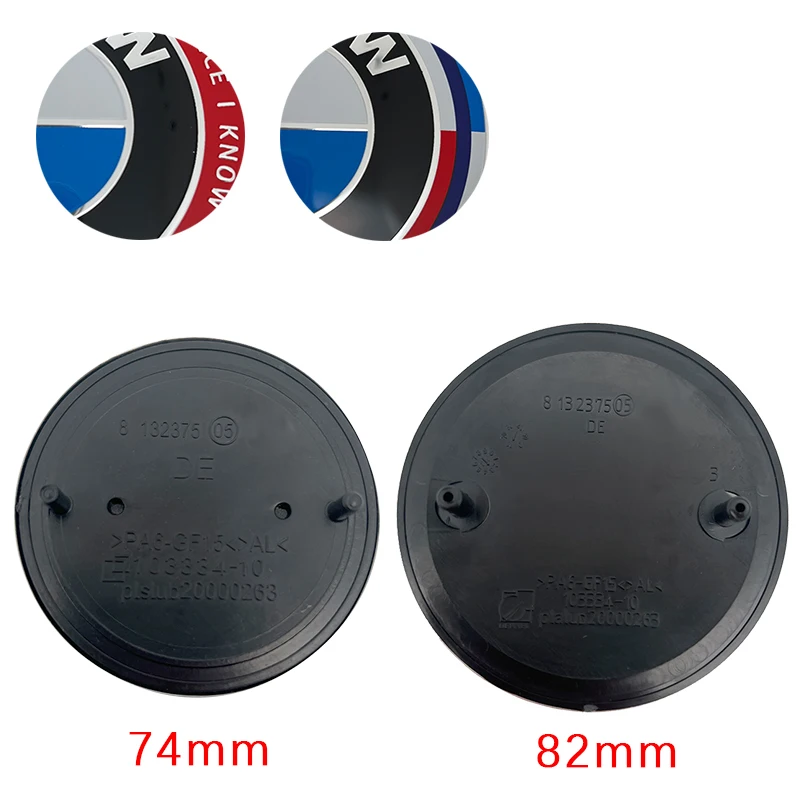 

1pcs 82mm 74mm 45mm Car Emblem Badge Hood Front Rear Trunk Logo For BMVV E46 E39 E38 E90 E60 Z3 Z4 X3 X5 X6 51148132375