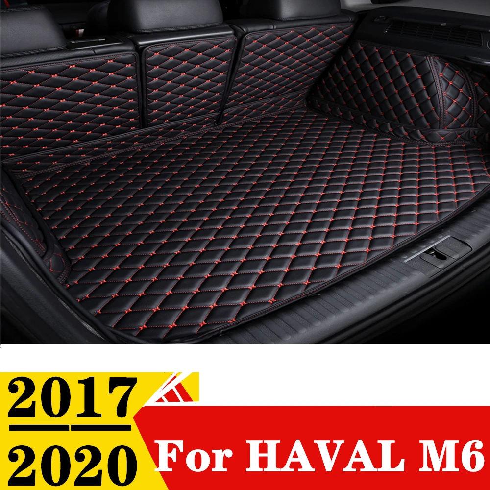 

Car Trunk Mat For Haval M6 2017-20 All Weather XPE Leather Custom FIT Rear Cargo Cover Parts Carpet Liner Tail Boot Luggage Pad