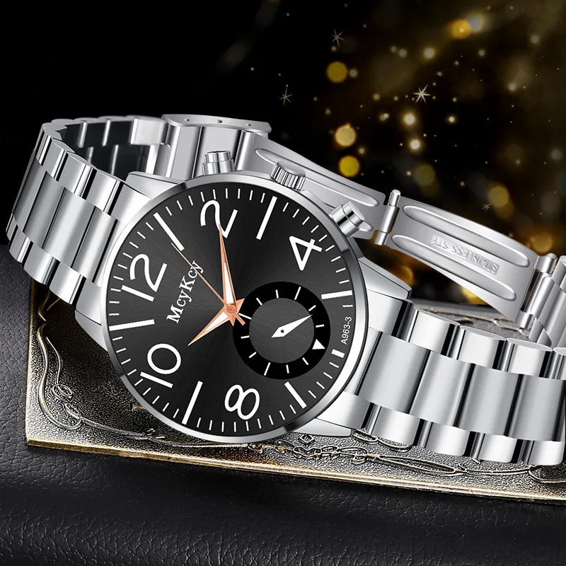 

Creative Luxury Wrist Watches Stainless Steel Mens Quartz Watch