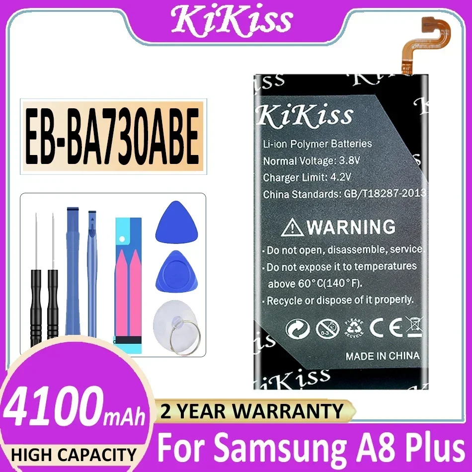 Аккумулятор KiKiss EB-BA730ABE 4100 мАч для Samsung Galaxy A8 PLUS A8+ (2018) SM-A730 A730 SM-A730F A730DS A730X