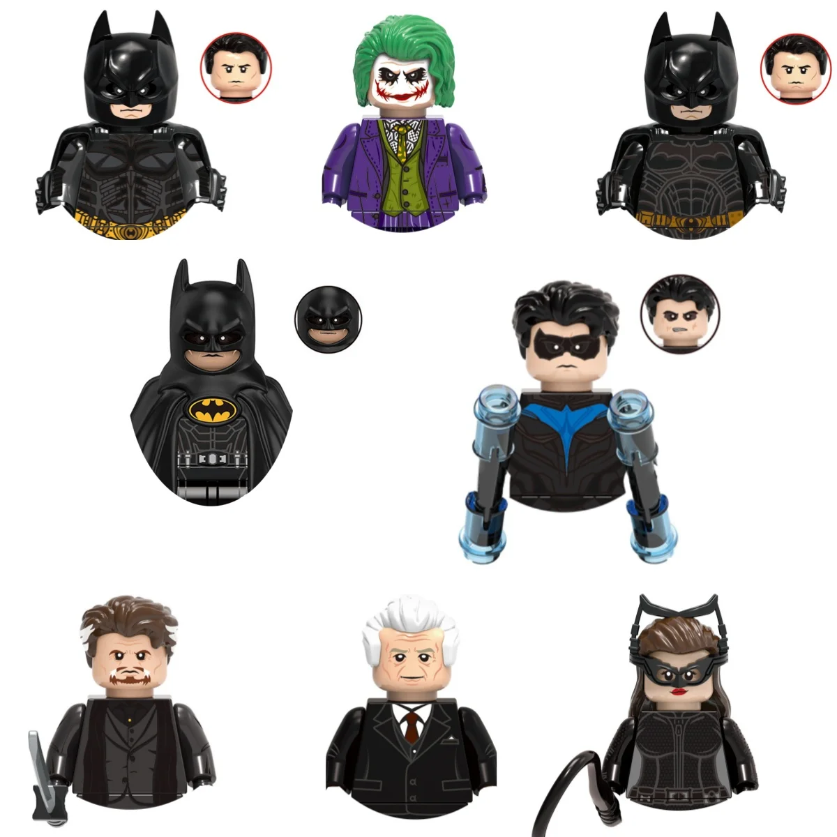 X0341 Новая игрушка супергерой Бэтмен Женщина-кошка аниме фильм персонаж кирпичная