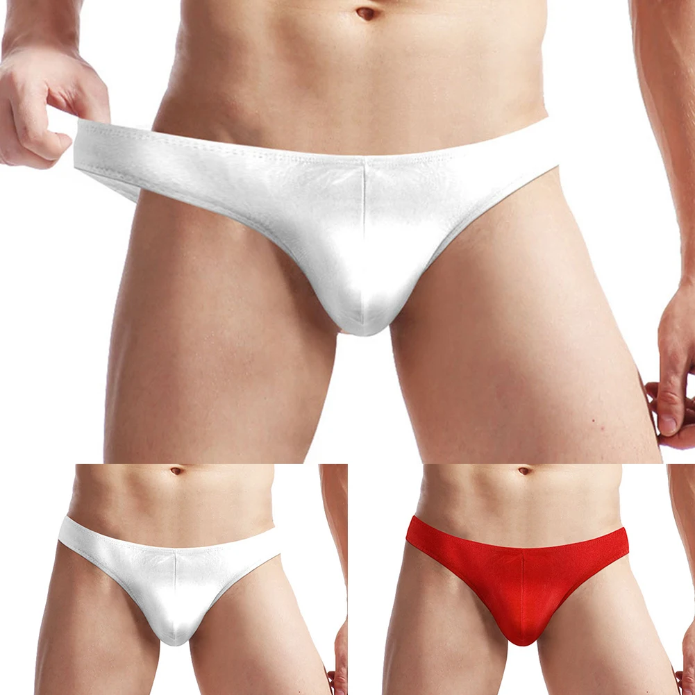 

Sexy Men's Swimming Trunks Sheer Breathable Bikini Pouch Briefs Youth Underwear Low-rise Comfort Boys Underpants Sleepwear