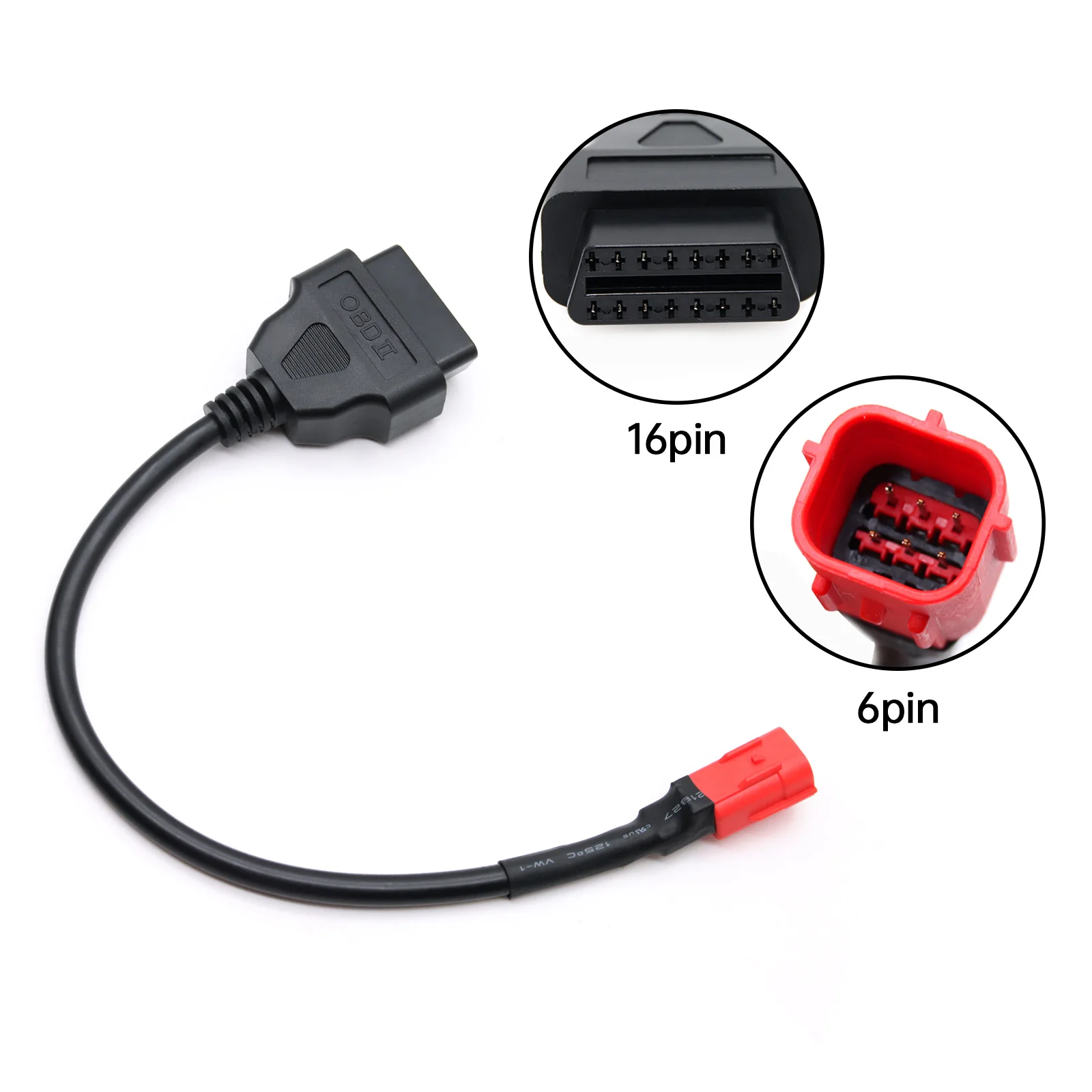 

Obd2 разъем мотоциклетного кабеля универсальный K CAN для мотоцикла 6 Pin до 16Pin АДАПТЕРНЫЕ кабели для KTM 6 Pin для Ducat для Honda