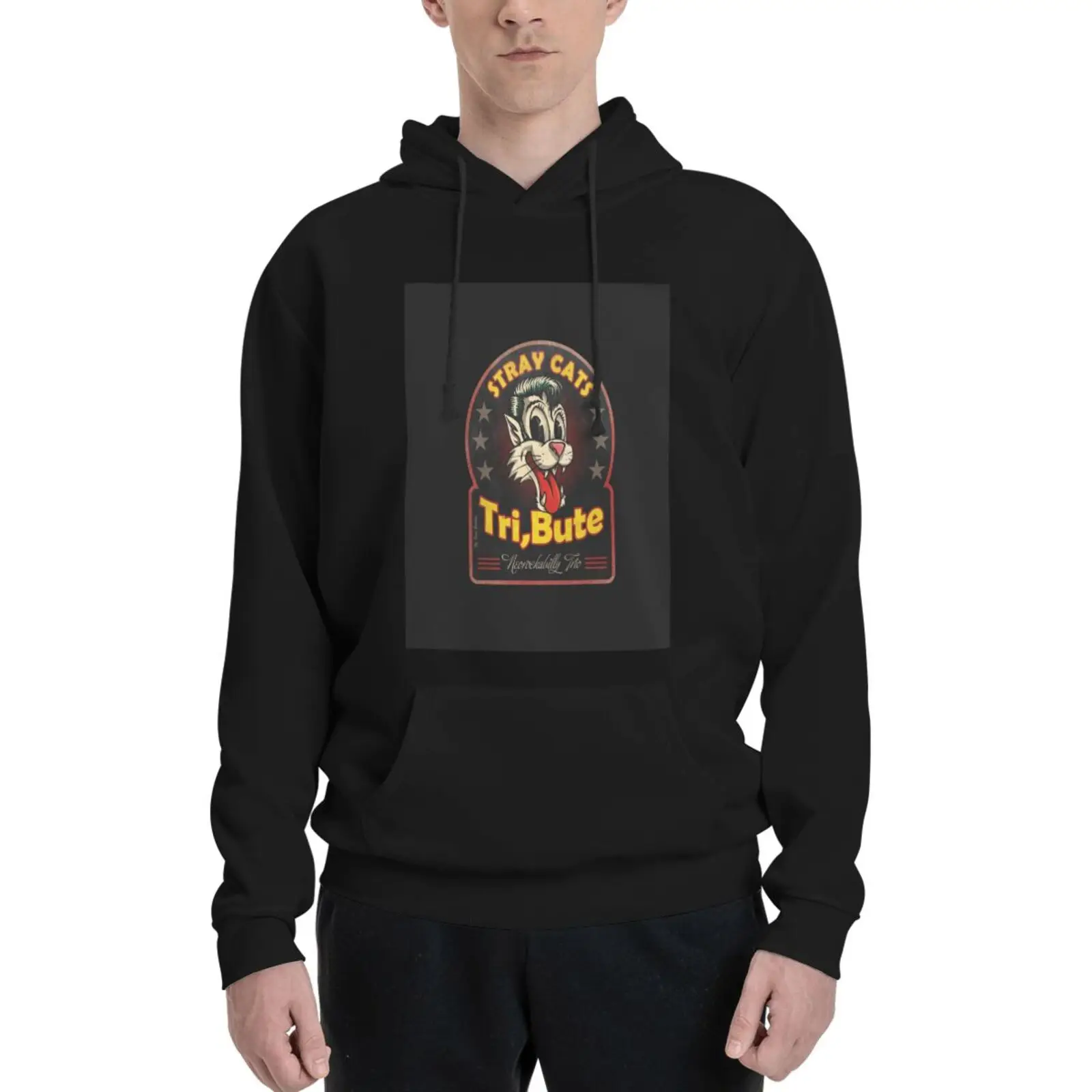 

Stray Cats Rock Band 3661 Hooded Sweatshirts Sweatshirt Hoodies Man Male Sweatshirt Sweaters Jacket Men's Winter Jacket Jacket