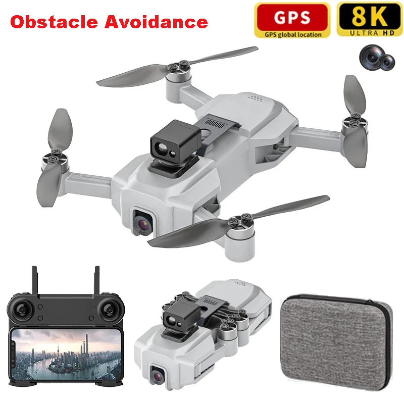 

ICAT1 Pro Drone 360-Degree Obstacle Avoidance Folding Drone 8K HD Aerial Photography Optical Flow GPS Brushless RC drone Toys